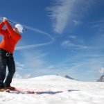 Golf en un glaciar