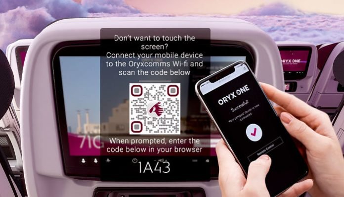 QATAR AIRWAYS OFRECE ENTRETENIMIENTO CONTACTLESS A BORDO